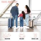 Veken 8 Set Packing Cubes for Travel Essentials, Suitcase Organizer Bags in 4 Sizes, Carry-On Luggage Accessories with Large Laundry & Hanging Toiletry Bag, Must-Have for Airplane, Road Trip & Camping