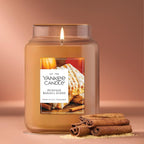 Yankee Candle Pumpkin Banana Scone, Fall Scented Candle, 22oz Large Jar with up to 150 Hour Burn Time