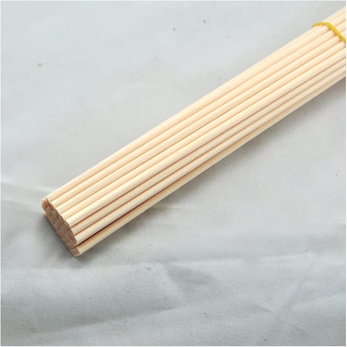 50 Pieces Fiber Reed Diffuser Replacement Refill Sticks for Aroma Fragrance (Beige, 8" x4mm)