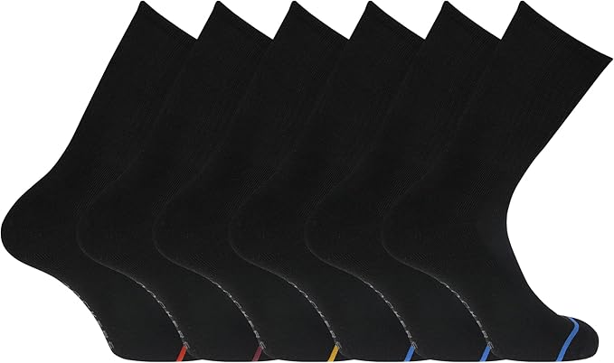 DOCKERS Men's Performance Socks - 3-Pairs and 6-Pairs Athletic and Dress Crew Socks for Men