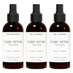 Muse Apothecary Flush Ritual - Aromatic & Refreshing Toilet Spray, Use Before You Go, 8 oz, Infused with Natural Essential Oils - Coconut + Sandalwood, Pack of 3