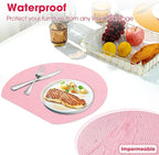 Shelf and Drawer Liner, Kitchen Cabinet Liners Non-Adhesive Thick Non-Slip Waterproof Washable Fragrant Mats Protect Dresser Shelves Cupboard Bathroom Cabinets, Pink, 12 in X 20 FT