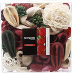 Qingbei Rina Red Potpourri,Strawberry Scented Christmas Potpourri Bowl Filler Dried Flowers,Decorative Vase Filler,Home Fragrance Perfume Sachet,9.8 Oz