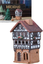 Ceramic Houses Collection - Collectible Miniature of Historic House in Lauterbach Germany - Cone Incense Holder Room Decor - Ceramic Incense Burner S19-1