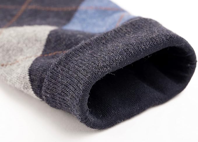Men’s Argyle Dress Socks, Combed Cotton, Pack of 3