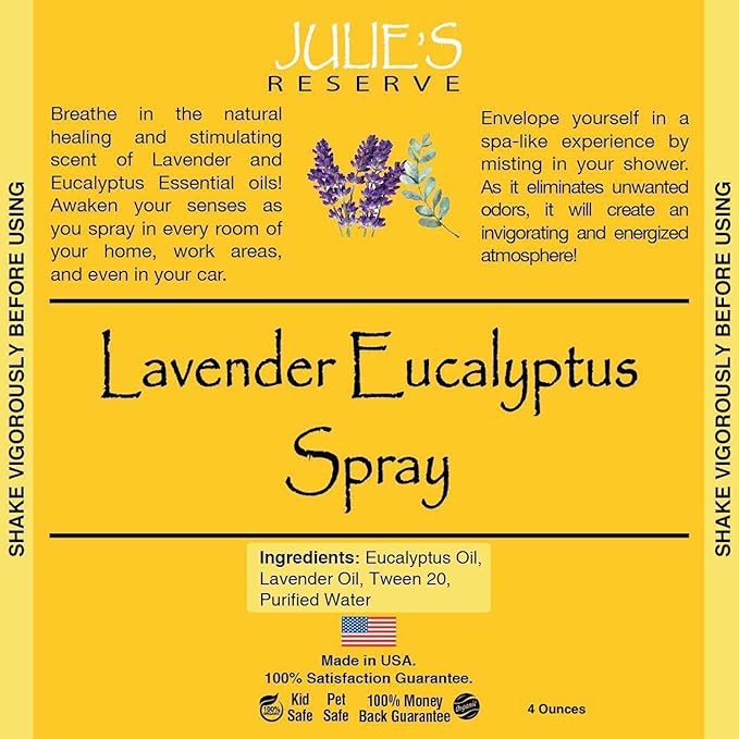 2 Pack Lavender Eucalyptus Room & Linen Spray (4 Fl Oz)
