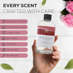 Aroma Country Ruh Gulab Diffuser Oil - Luxury Essential Oils for Diffuser Refill & Air Freshener Room Spray - Long-Lasting & Natural Home Fragrance, Damask Rose Scented Oil for Diffusers (8.5 Fl. oz)