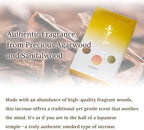 Hasegawa Original Japanese Low Smoke Incense | 3-Variety Pack | Blends of Agarwood, Sandalwood, Rose, and Sakura (Cherry Blossom) Scents (2 Agarwood & Sandalwood + Sakura)