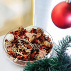 Qingbei Rina Gold Potpourri Bags,Tea Scented Potpourri Bowl Filler Dried Flower, Home Fragrance Sachet of Petal, Decorative Vase Decor,8.4 oz(Gold and Red)