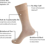 Men's Dress Socks 5 Pairs Mens Cotton Calf Business Formal Socks Soft Breathable Athletic Long Crew Casual Socks