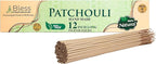 Bless-International-Patchouli 100%-Natural-Handmade-Incense-Sticks Organic-Chemicals-Free-for-Relaxation-Positivity-Yoga-Meditation 12-Inches-1-Hour-Plus-Burning-Time-75-Sticks-7-OZ