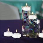 50 Pack of 2-Inch White Floating Candles - Ideal for Weddings, Home Décor, Spa Baths, and Romantic Settings.
