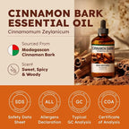 KUKKA Cinnamon Essential Oils - 4 Fl Oz - for Hair, Skin, Diffuser, Aromatherapy & DIY Soap Making Scent