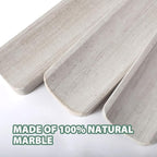 Koville Natural Marble Incense Holder, Incense Holders for Sticks, Incense Burner Holder, Ideal for Meditation and Relaxing, Easy to Clean(White Wooden)