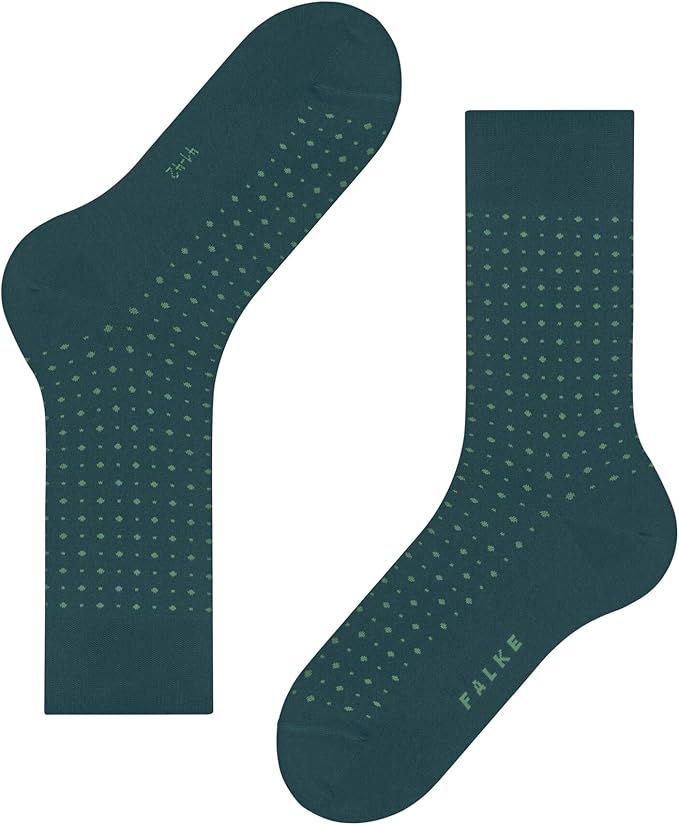 FALKE Men's Tiago Dress Socks, Sustainable Cotton, Crew, 1 Pair