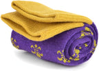 boxed-gifts Men's Mardi Gras Socks Fleur de Lis Patterned Premium Cotton Dress Casual Crew Socks for Men