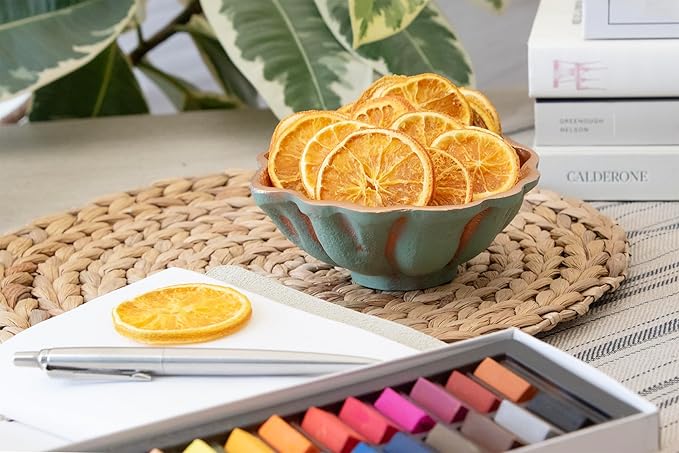 ANDALUCA Natural Vase Fillers | Home Décor Dried Decorative Orange Slices (Orange Slices)