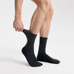 VRD Men’s Dress Socks, Bamboo 5-Pack Mens Socks, Mid Calf Length, Crew Socks Gift for Men Shoe Size 8-13