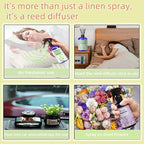 Natural Bedroom Linen Spray | Gardenia & Jasmine Scented Room Mist with Plant Extracts for Sheets, Pillows & Curtains – 9oz