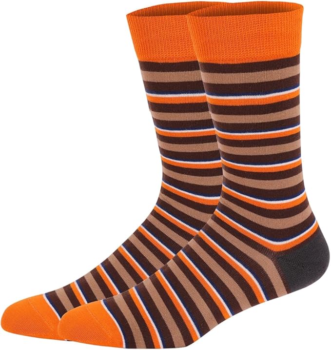 HHX YONLEE Dress Socks 5/6/10 Pairs Crew Argyle Colorful Cotton Novelty Casual Happy Fun