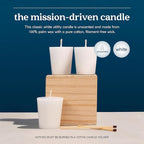 GoodLight Paraffin-Free Votive Candles, Vegan Palm Wax, Clean-Burning and All-Natural Votive White Candles | 15-Hour Burn Time (4 Unscented Votive Candles)