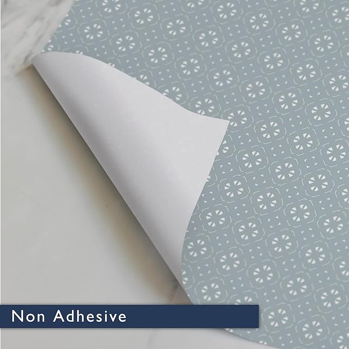 Fragrant Scented Drawer Liners in a Geometric Print (Folded) | Natural | Pack of 5 Sheets | Contains Essential Oils | Made in The UK (Dusk Blue | Fresh Linen, Folded)