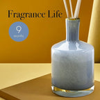 LAFCO New York Signature Reed Diffuser, Sea & Dune - 15 oz - Up to 9 Months Fragrance Life - Reusable, Hand Blown Glass Vessel - Natural Wood Reeds - Made in The USA