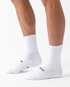 Cozy Earth Essential Calf Socks for Women and Men – Soft Mercerized Cotton Crew Socks 2-Pack Set – Heel & Arch Support