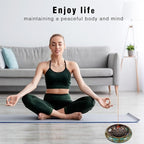 Incense Stick Holder - Blue Ceramic Incense Burner， Crystal Lotus Incense Holder, Incense Burner for Cone, Coil, Sage Cones, Frankincense, and Palo Santo