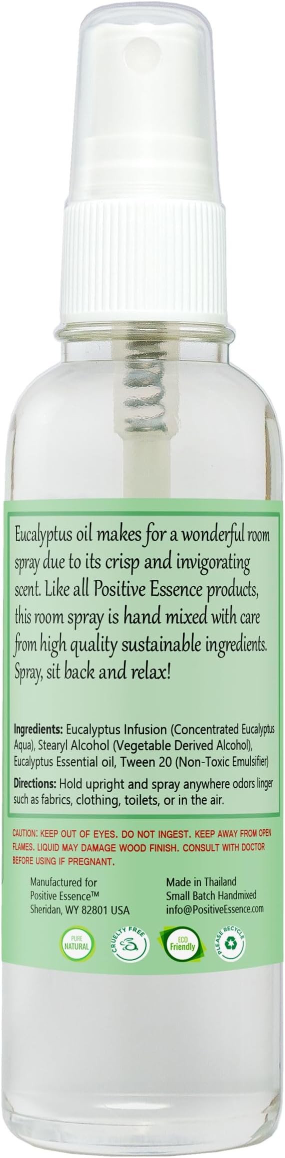 Eucalyptus Linen and Room Spray, Made with Pure Eucalyptus Essential Oil, Fabric Spray, Refreshing Daily Shower Spray or Home Fragrance for Fabrics
