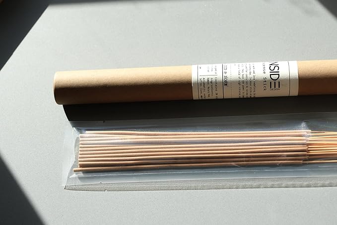 Oud & Rose Incense Sticks – 11 Inch Bamboo and Natural Wood Blend – Clean-Burning, Low Smoke – 1 Hour Burn Time – 20 Sticks.
