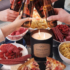 Manly Indulgence Tailgate Scented Candles for Men, 2 Wick, 16.5 oz Premium Soy Blend Wax, 60H Burn, Candles for Home Scented - Made in The USA