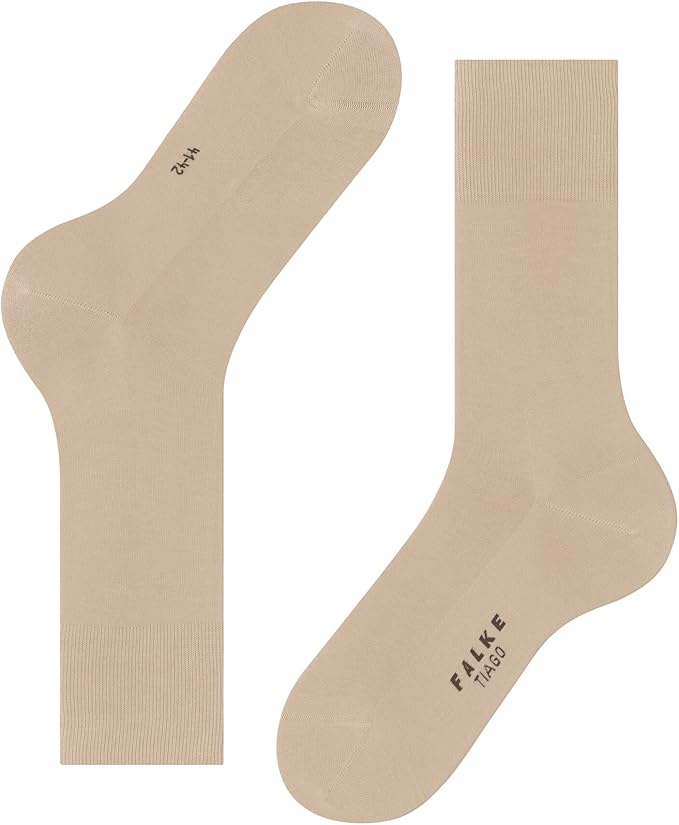 FALKE Men's Tiago Dress Socks, Sustainable Cotton, Crew, 1 Pair