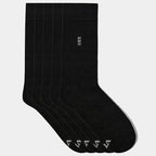 VRD Men’s Dress Socks, Bamboo 5-Pack Mens Socks, Mid Calf Length, Crew Socks Gift for Men Shoe Size 8-13