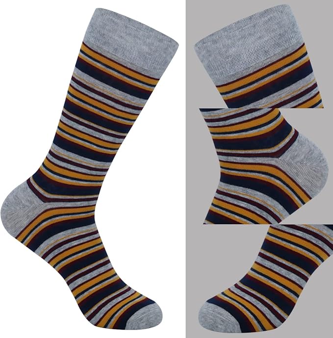 HHX YONLEE Dress Socks 5/6/10 Pairs Crew Argyle Colorful Cotton Novelty Casual Happy Fun