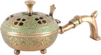Hand Crafted Metal Lobandan Charcoal Incense Burner/Bakhoor Burner Ld-28 Standard Gold