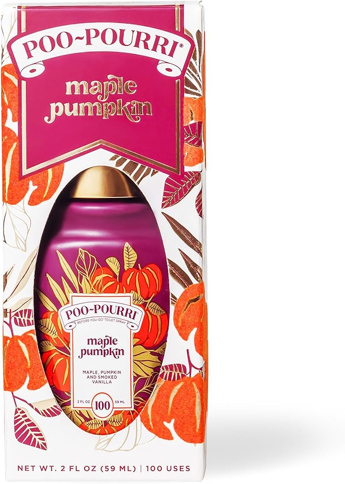 Poo-Pourri Before-You-Go Toilet Spray, Maple Pumpkin, 2 Fl Oz – Maple, Pumpkin and Smoked Vanilla