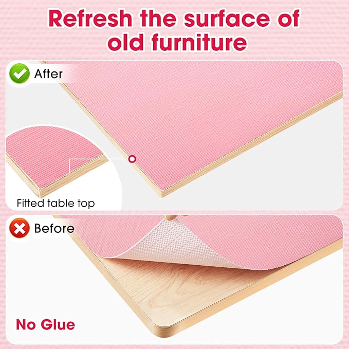 Shelf and Drawer Liner, Kitchen Cabinet Liners Non-Adhesive Thick Non-Slip Waterproof Washable Fragrant Mats Protect Dresser Shelves Cupboard Bathroom Cabinets, Pink, 12 in X 20 FT