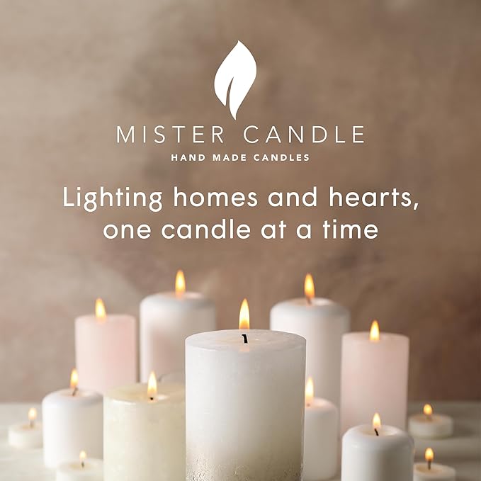 Mister Candle Spring/Summer Votive Collection Handmade Scented Votive Candles Bulk, Small Candles with Premium Wax & Essential Oils, 15 Hour Burn Time, Made in USA, (Set of 9, Gardenia)