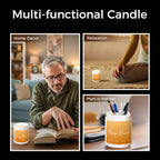 MOASITN Orange Blossom Highly Scented Candles for Home| Natural Soy Aromatherapy Candle| Handmade Long Lasting Jar Candle| Candel Gift for Women,Men as Spring, Summer,Relaxing,Housewarming Gifts| 7oz