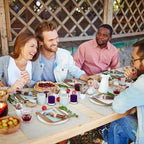 9 Packs Purple Votive Candles, Unscented Small 1.5 Inch by 1.25 Inch Non-Toxic Dripless Colored Wax Votives for Home Holiday Party Table Decor - 8 Hour Burn Time