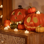 Flameless Candles, 24Pack Timer Fake Candle, LED Tea Light Candles, Battery Operated Votives with 6 Hours Timer Auto for Halloween Christmas Wedding Decor-1.5'' D X 1.25'' H, Warm White