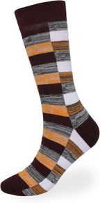 DRASEX Men's Dress Socks Funky Colorful Pattern Cotton Novelty Casual Crew Socks