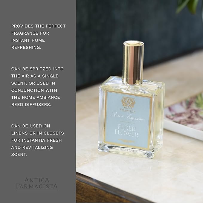 Antica Farmacista Room Spray - Elderflower, 3.4 Fl Oz (Pack of 1)