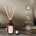 Premium Reed Diffuser Set - 8.8 oz (250 ml) Bedroom Bathroom Living Room Home Fragrance Products Sandalwood Roses Scent 1 Pack