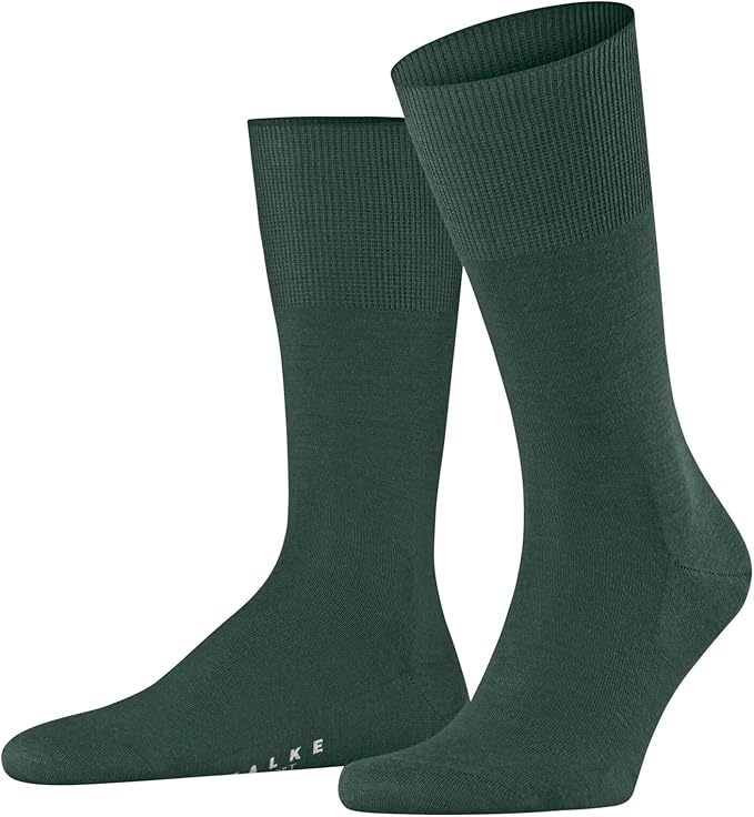 FALKE Men's Airport Dress Socks, Premium Merino Wool Cotton Blend, Sustainable Luxury, Eco-Friendly Business Casual, 1 Pair