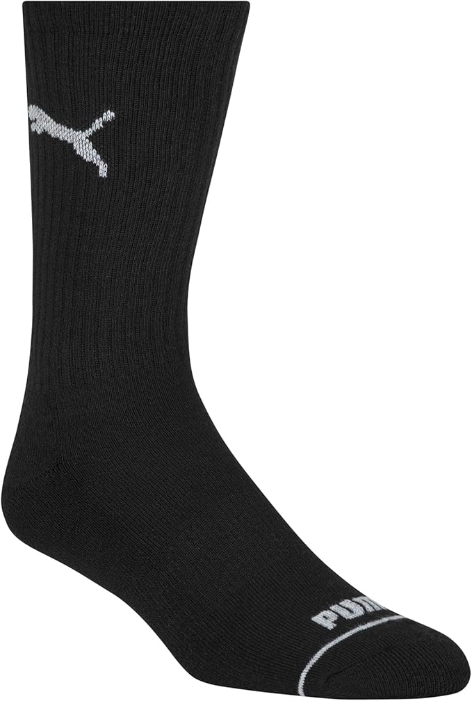 PUMA mens 6 Pack Crew Socks