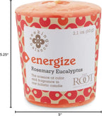 Root Candles Seeking Balance Spa Candle Aromatherapy Candles, Votives, Energize: Rosemary Eucalyptus, 18-Count