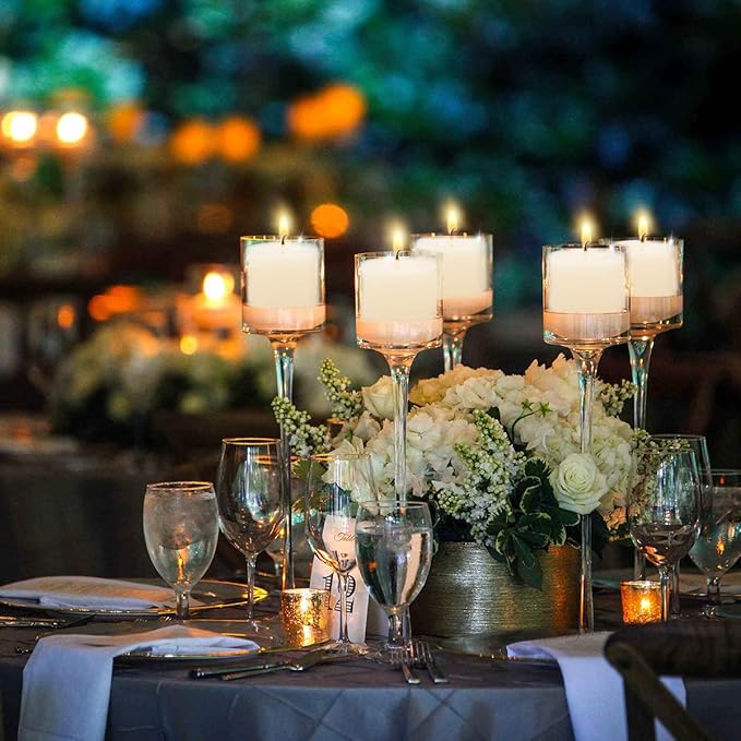 9-Pack 1.25-Inch White Votive Candles, Unscented Small Tealight Candle for Home Decor, Church and Special Occasions