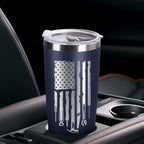Father's Day Gift for Dad, Grandpa, Husband & Mechanics – 20oz Navy Blue Tumbler | I Fix Stuff & I Know Things - Funny Christmas Birthday Gift for Men | Dad Gifts